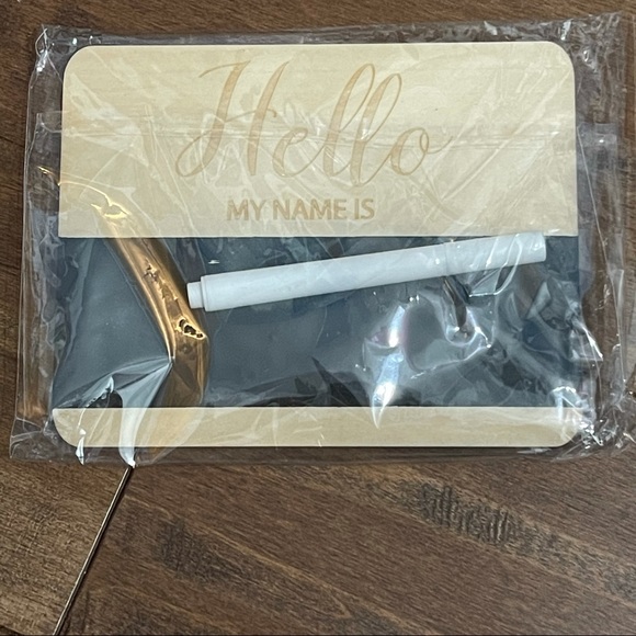 FINAL || Hello My Name Is || Baby Announcement Sign || Wood Chalkboard - Picture 2 of 2